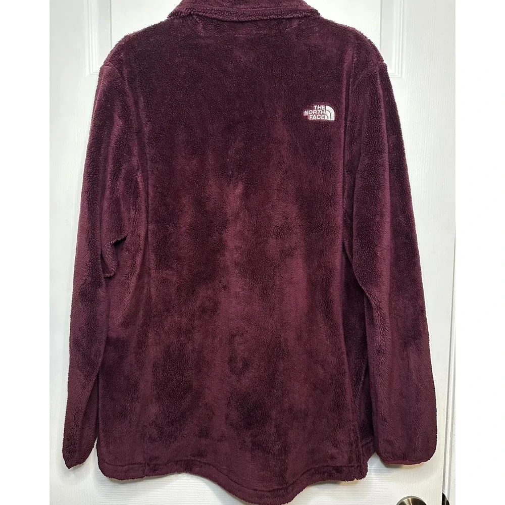 The North Face Maroon Osito Full Zip Jacket Women's Size‎ XXL